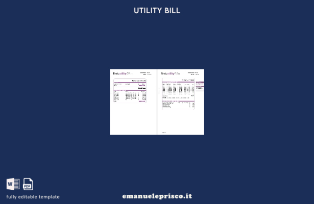 stile verificato Regno Unito Prime pagine delle bollette del gas e dell'elettric